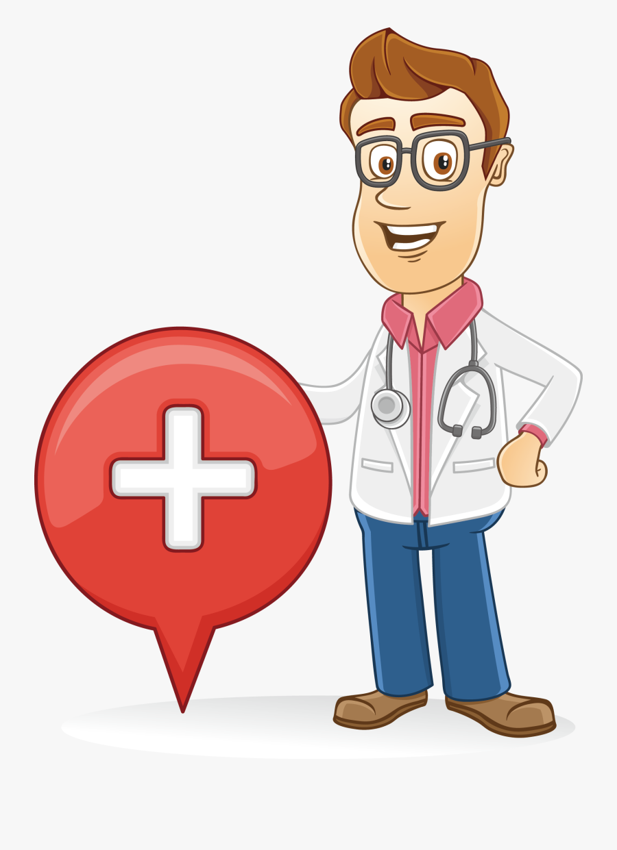 Clip Art Cartoon Medicine - Heart Doctor Clipart, Transparent Clipart