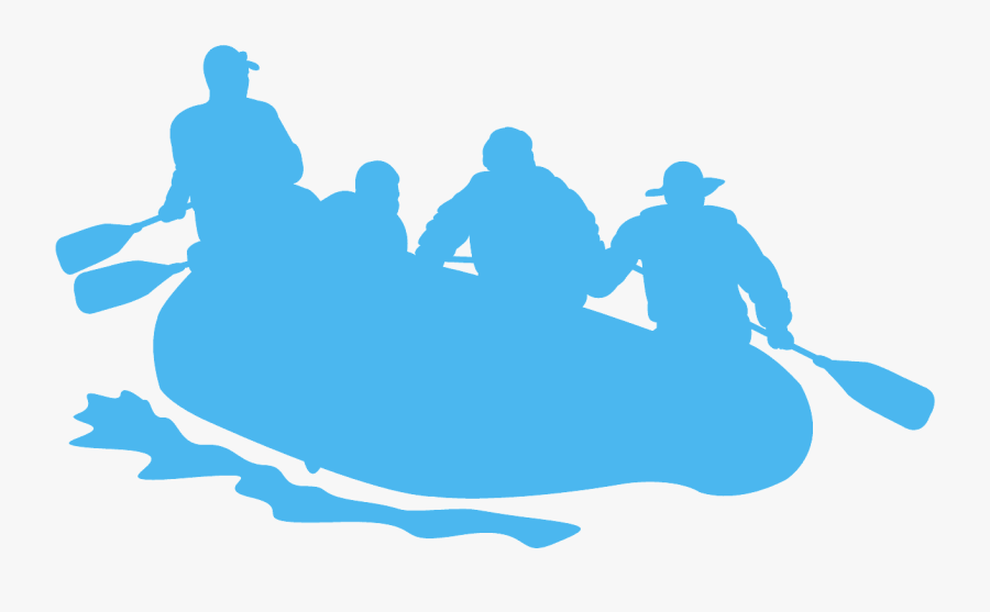 Silhouette Rafting Hd, Transparent Clipart