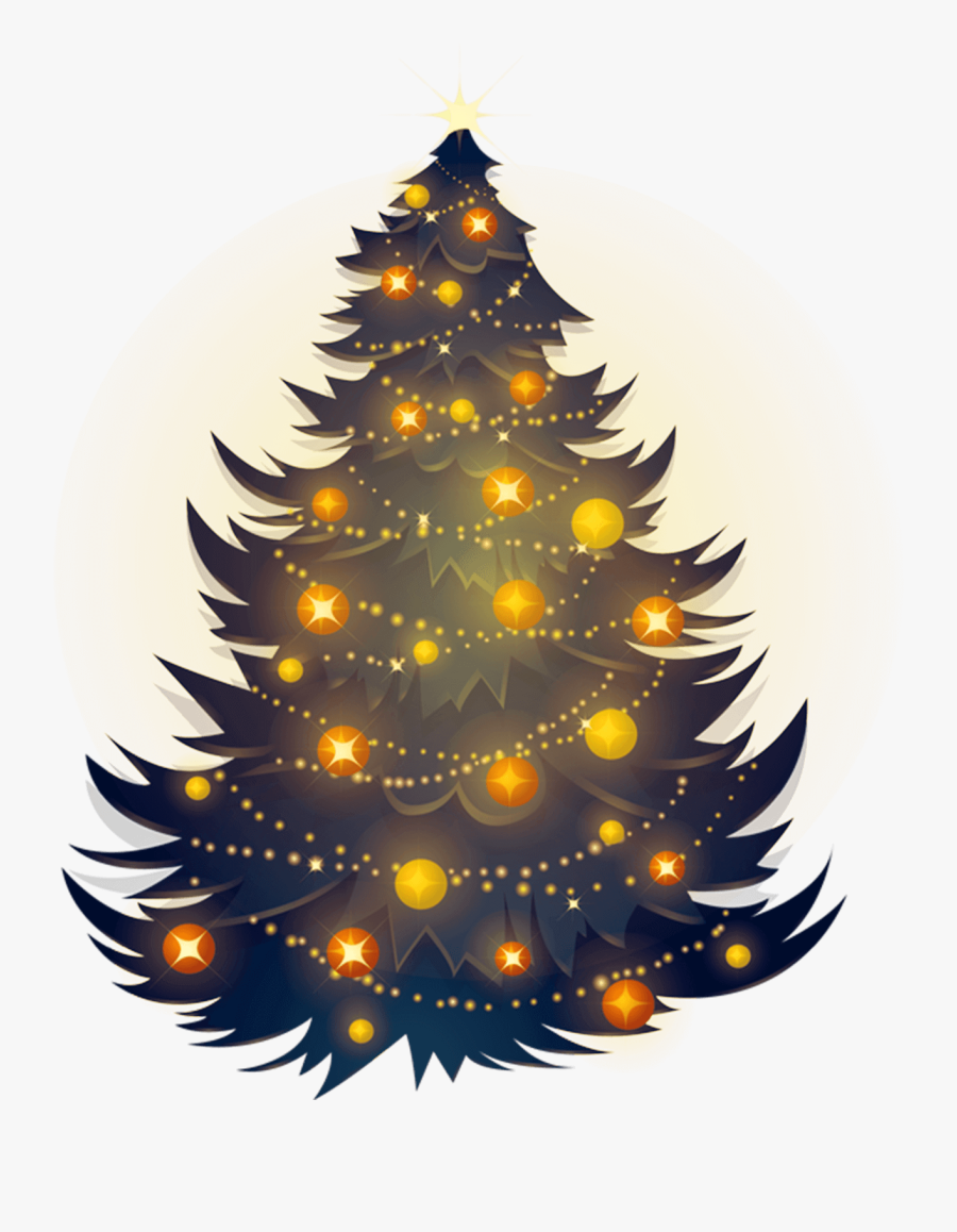 Transparent Background Christmas Tree Png, Transparent Clipart
