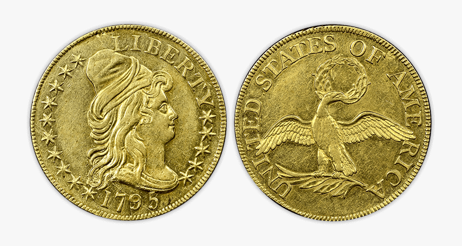 Clip Art Images Of Gold Coins - Early Us Gold Coins, Transparent Clipart