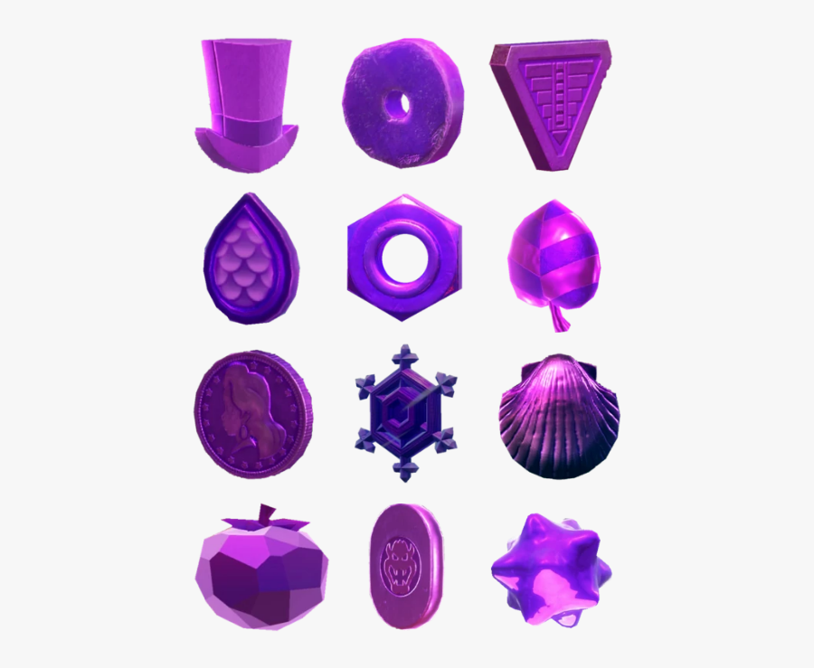 Regional Coins - Super Mario Odyssey Purple Coins, Transparent Clipart
