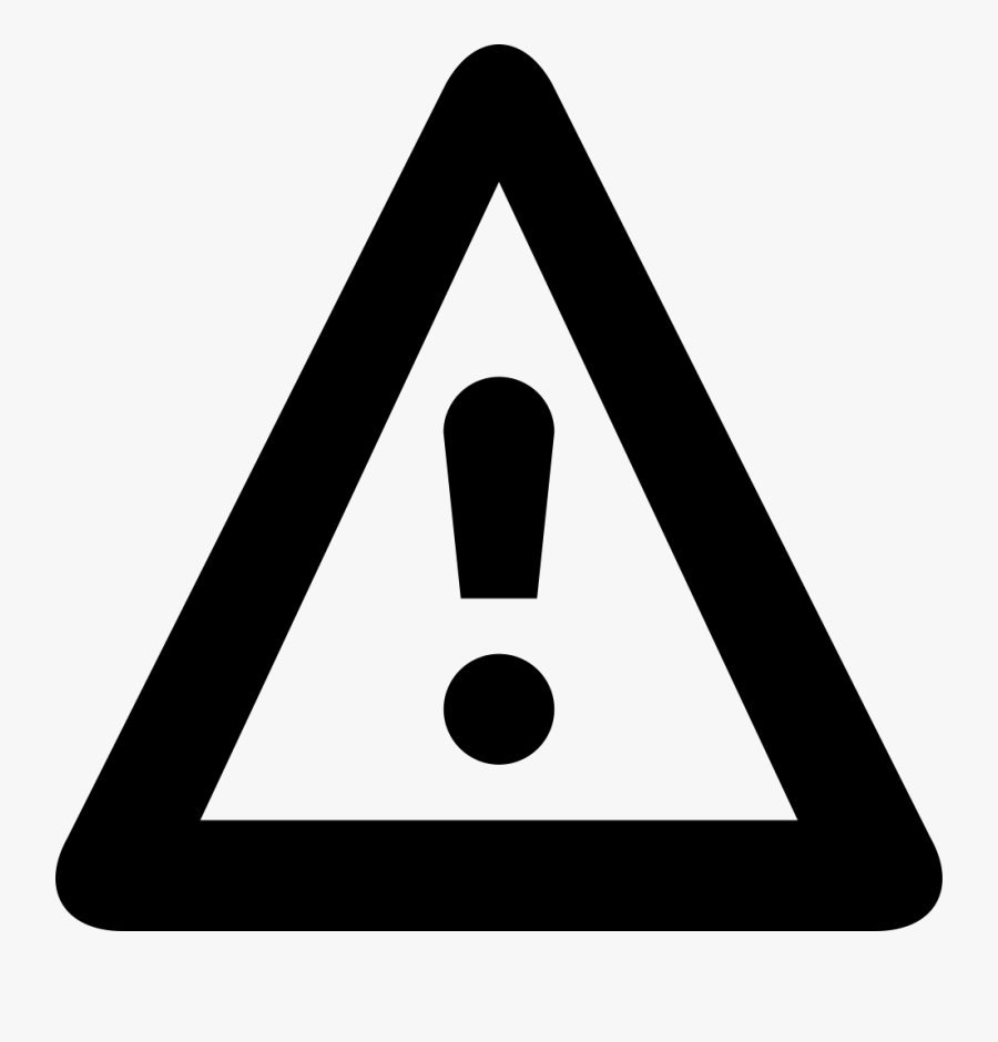 Alarm Timeout - Warning Triangle Icon, Transparent Clipart
