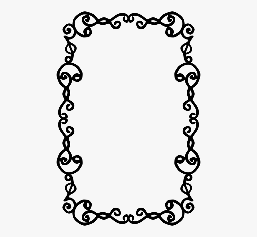 Picture Frame,line Art,flower - Portable Network Graphics, Transparent Clipart