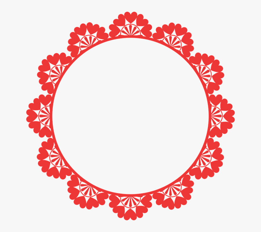 Frame, Round, Border, Decoration, Decor, Decorative - Round Border Design Png, Transparent Clipart