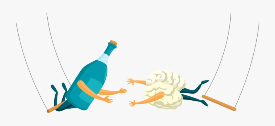 Picture - Drinking Brain, Transparent Clipart