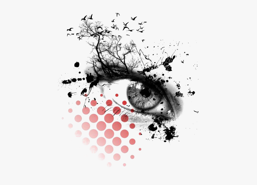 Tattoo Eye Artist Polka Idea Creative Trash Clipart - Trash Polka Eye Tattoo, Transparent Clipart