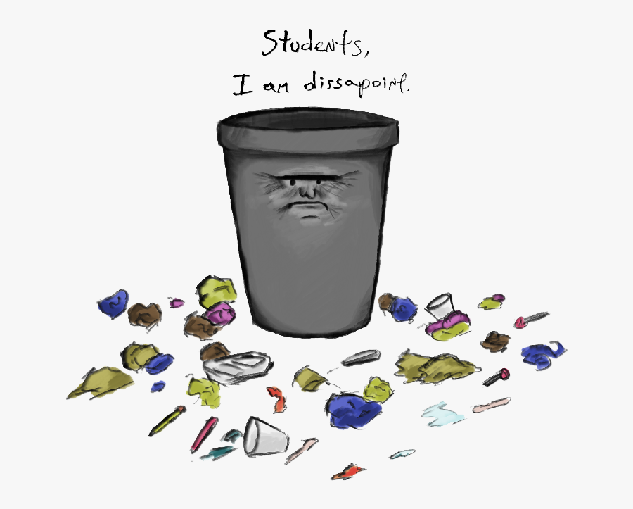 Trash Floor Cliparts - Trash On The Floor, Transparent Clipart