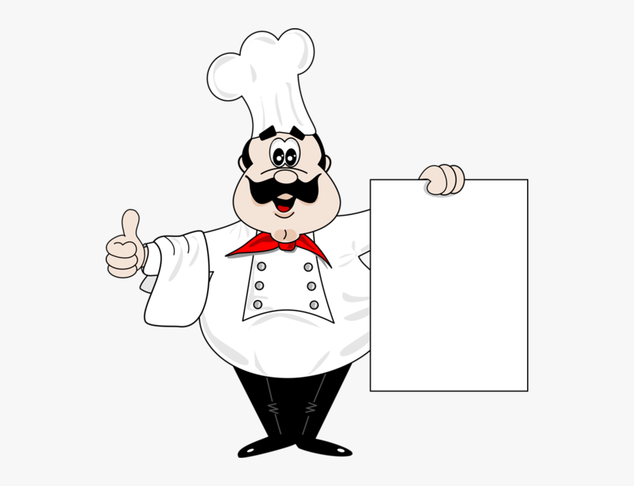 With Blank Sign Clip - Chef Clipart Png, Transparent Clipart