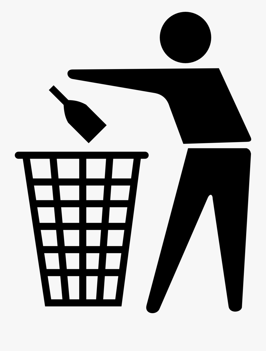 Throw In Dustbin Icon, Transparent Clipart