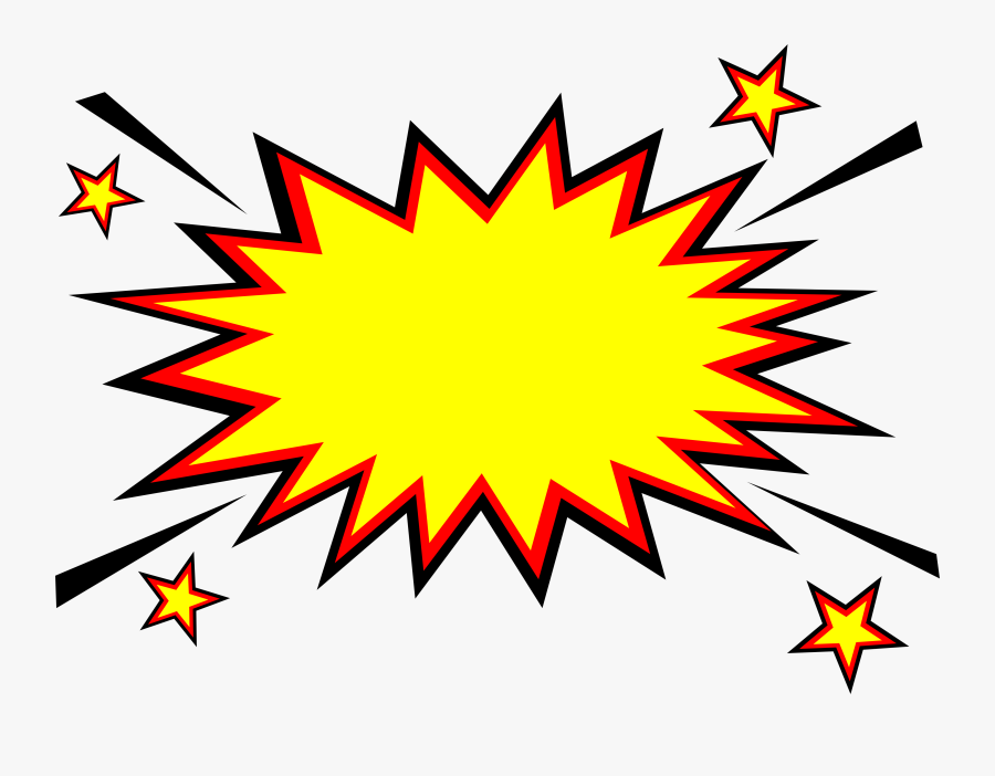 Clip Art Clipart For Free - Comic Book Explosion Transparent, Transparent Clipart
