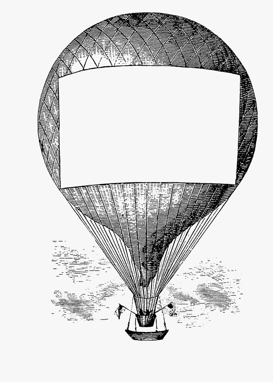 Transparent Vintage Hot Air Balloon Clipart - Hot Air Balloon, Transparent Clipart