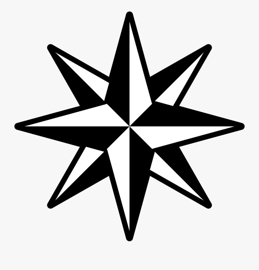 Star Clipart - 8 Pointed Star Vector Png, Transparent Clipart