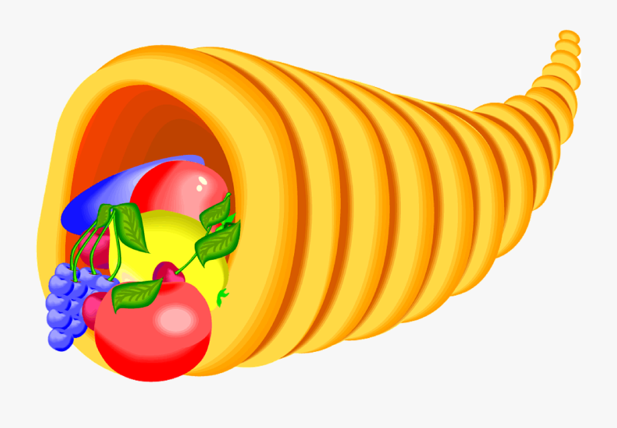 Cornucopia, Thanksgiving, Harvest, Autumn, Decoration - Thanksgiving Food Clip Art, Transparent Clipart