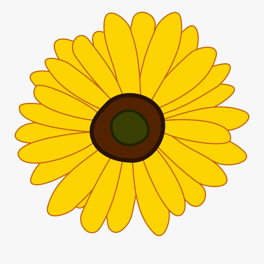 Sunflower Clipart /plants/flowers/abstract Flower/flower - Sunflower Clipart, Transparent Clipart