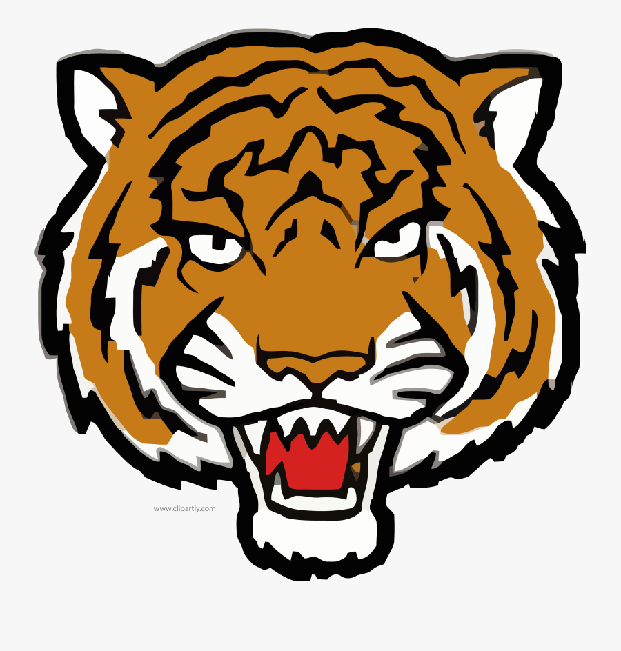 Tiger Face Clip Art - St Philip Catholic Central High School Logo, Transparent Clipart