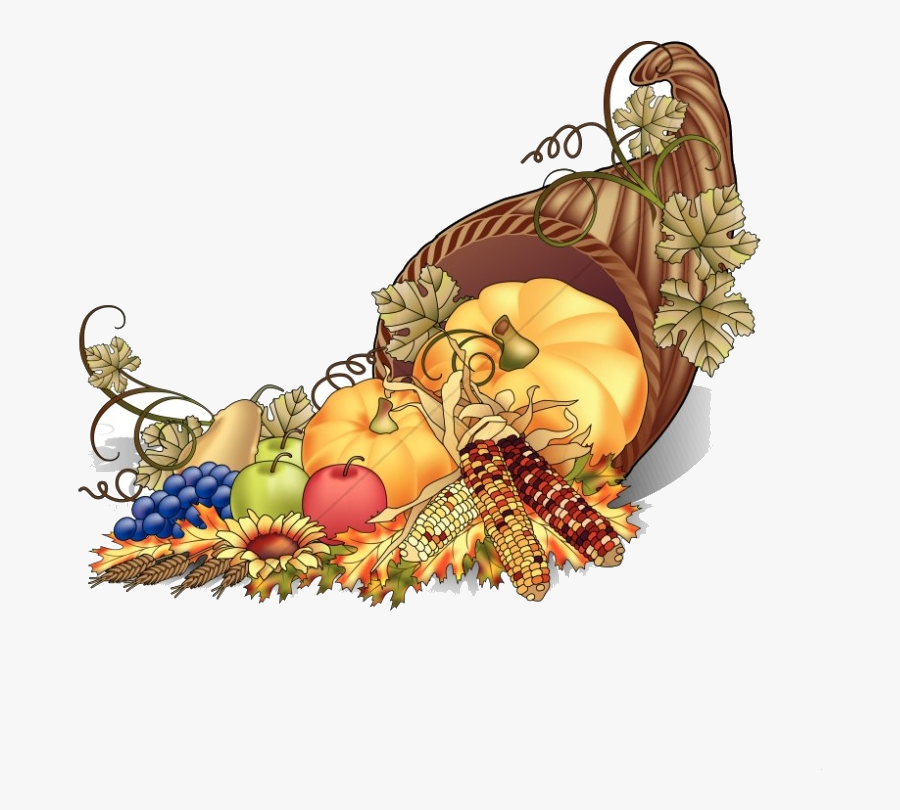 Cornucopia Color Clipart Thanksgiving Transparent Png - Thanksgiving Clipart Free, Transparent Clipart