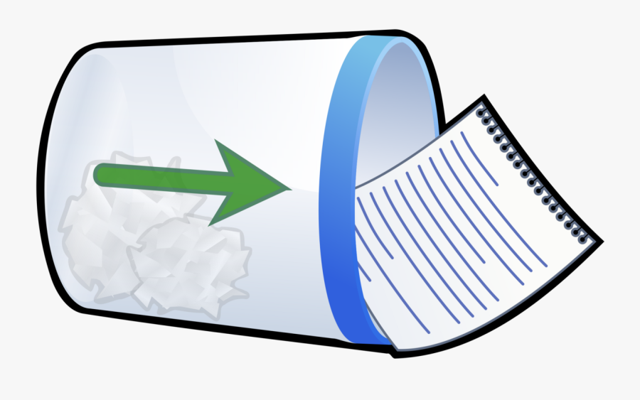 Paper In Trash Can Png, Transparent Clipart
