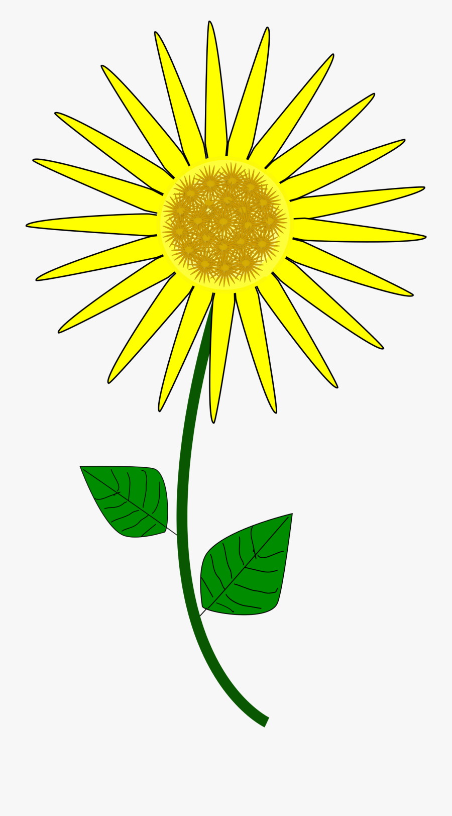 Sunflower Clip Art 2 Clipartbold - Cartoon Small Sun Flower, Transparent Clipart