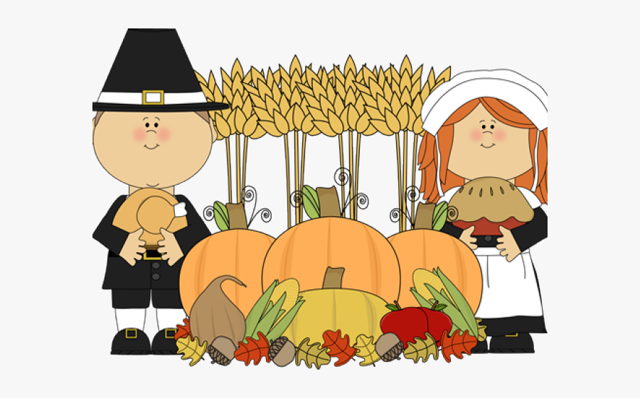 Preschool Thanksgiving Cliparts - Pilgrims Clipart, Transparent Clipart