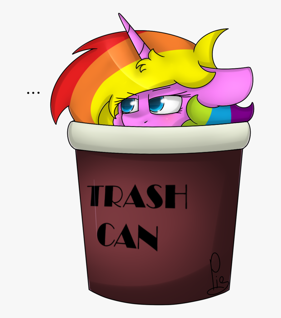 Clip Art Alicorn Oc Artist - Trash Can Cartoon Transparent Background, Transparent Clipart