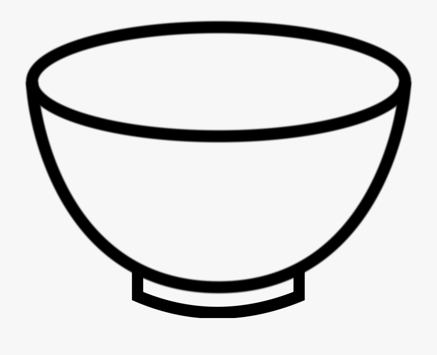 Empty Bowl Icons Png - Bowl Clip Art Black And White, Transparent Clipart