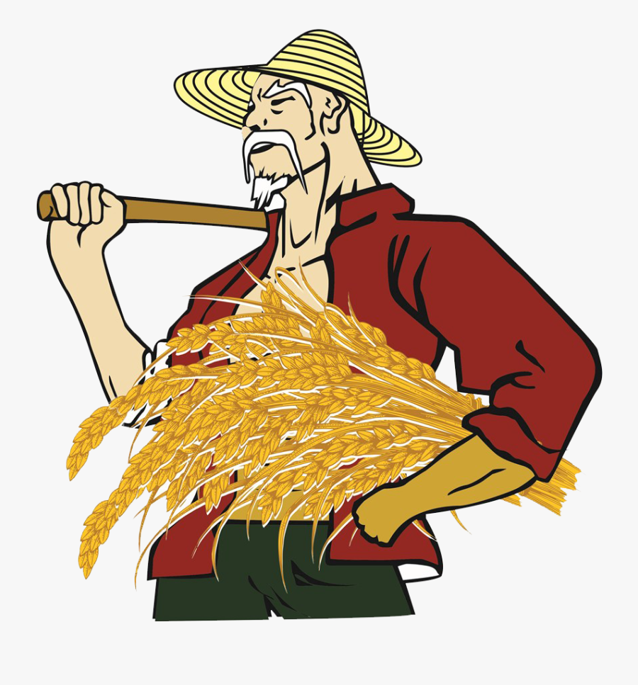 Grape Clipart Farmer - Harvesting Farmer Clip Art, Transparent Clipart