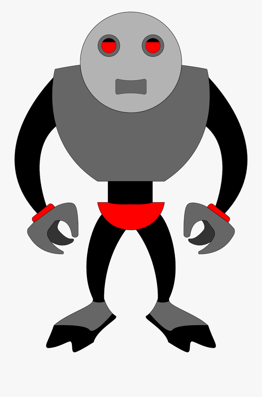 Robot Art Vfx Solidarity Visual Effects Insert Tiger - Robot Cartoons No Background, Transparent Clipart