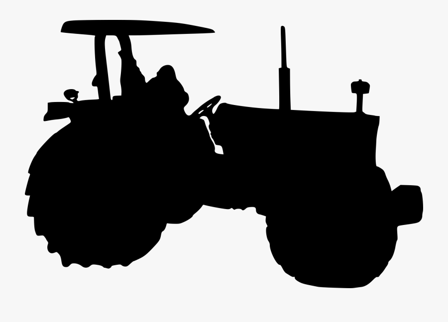 Tractor Silhouette At Getdrawings - Farmer On Tractor Silhouette, Transparent Clipart