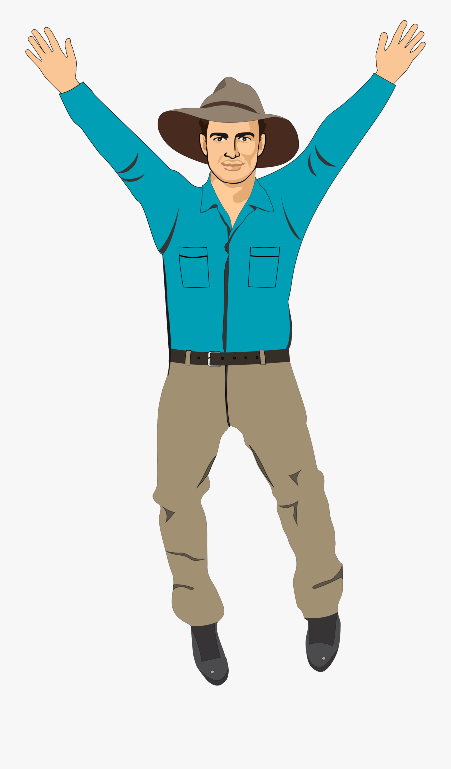 Farming Clipart Male Farmer - Cartoon, Transparent Clipart