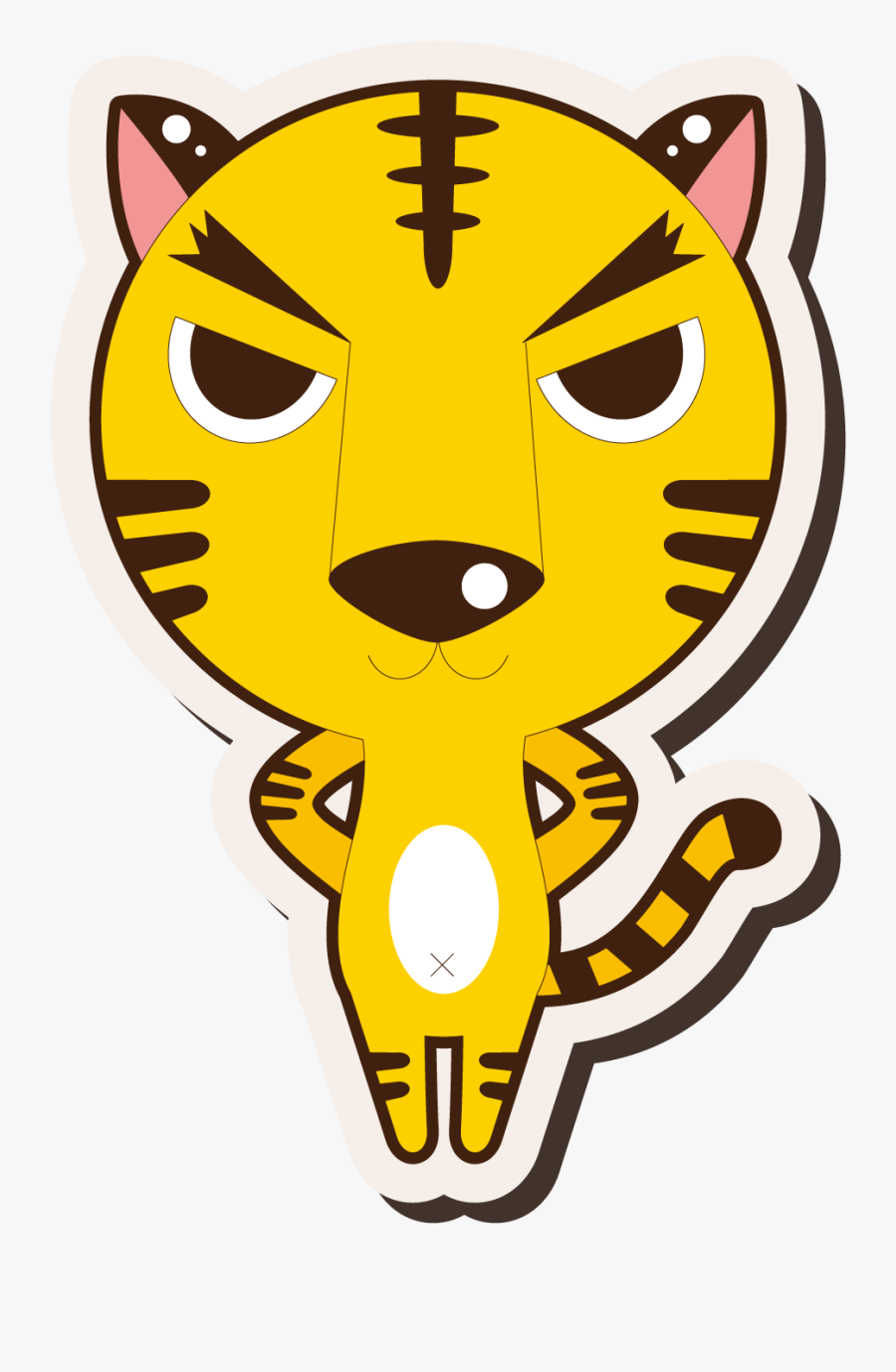 Tiger Whiskers Cat Clip Art - Cartoon, Transparent Clipart