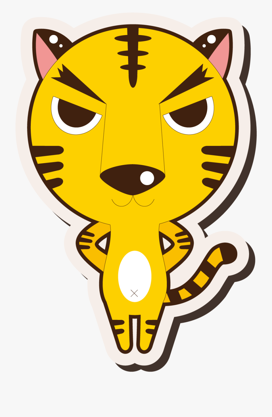 Tiger Whiskers Cat Clip Art Cartoon , Free Transparent Clipart