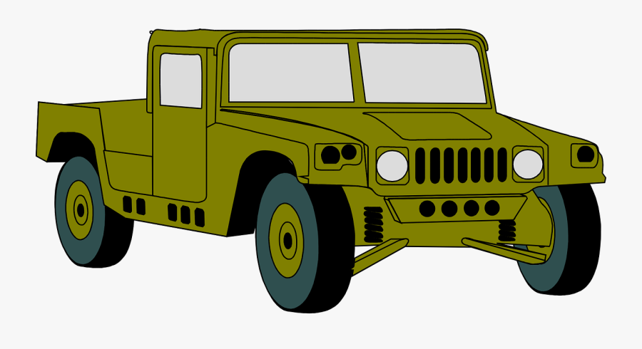 Automobile Frames Illustrations Hd - Army Jeep Clip Art, Transparent Clipart