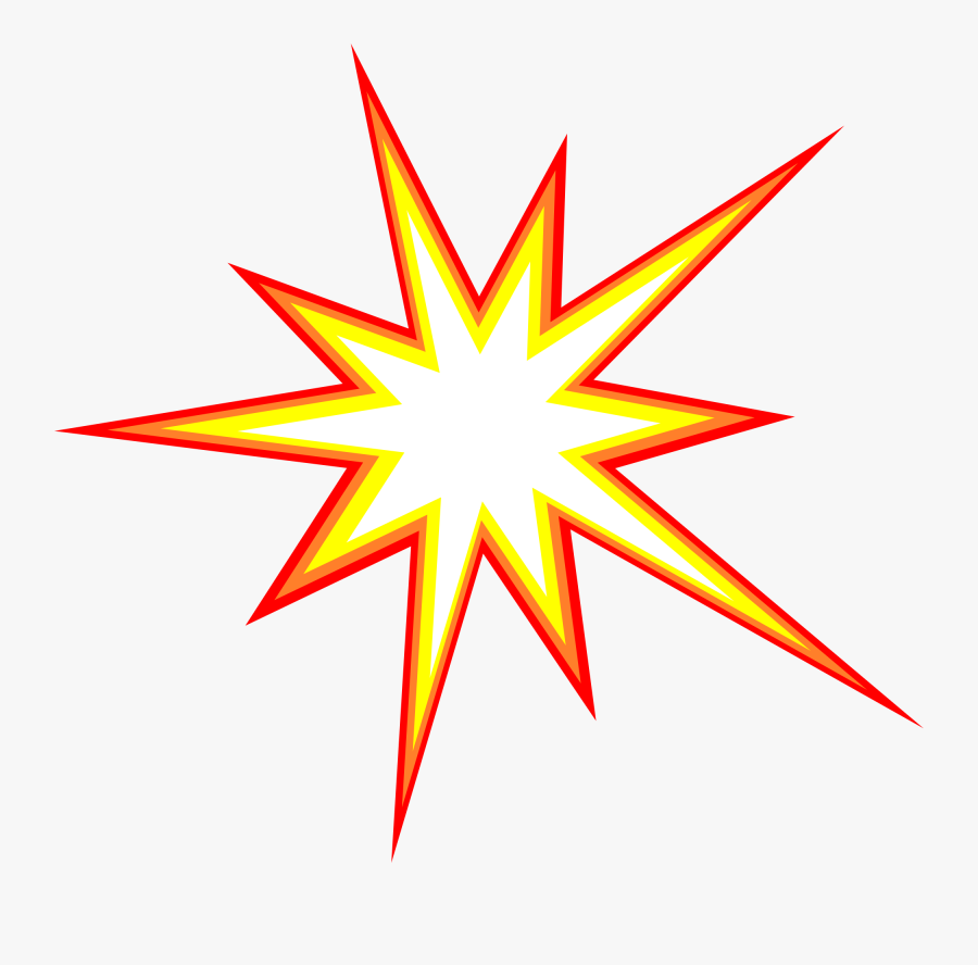 Clipart Free Boom Vector Starburst - Comic Star Transparent Background, Transparent Clipart
