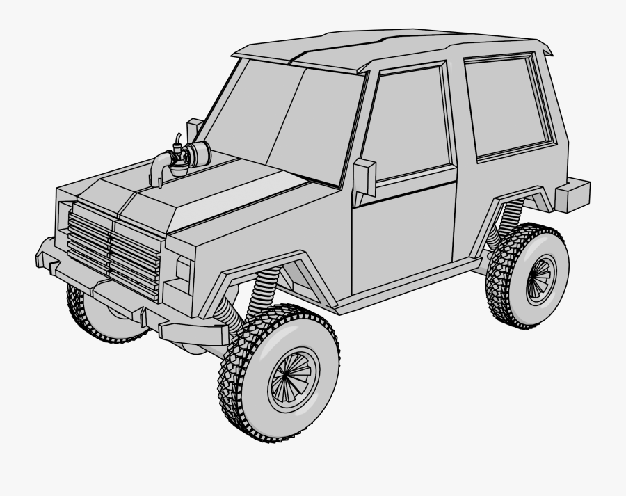 Jeep Offroad Clipart Png - Off-road Vehicle, Transparent Clipart