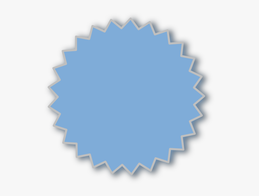 Starburst Outline Blue Clip Art - Bosch Expert For Steel, Transparent Clipart