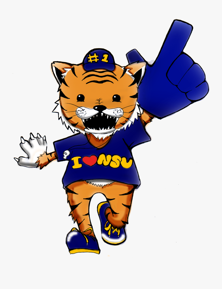 Hd Tiger Bob [nsu Scuaa Mascot] - Cartoon, Transparent Clipart