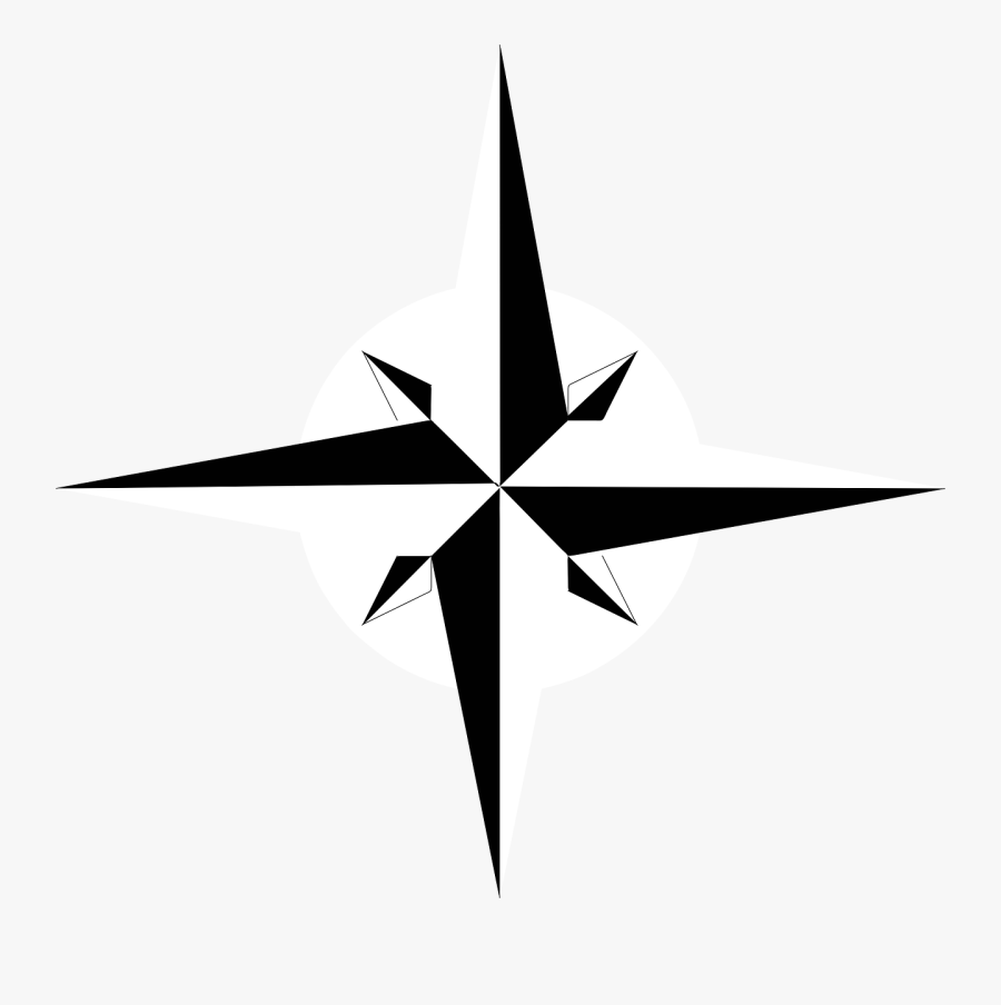 Banner Library Starburst Clipart Northern Star - Rosa Delos Vientos Para Completar, Transparent Clipart