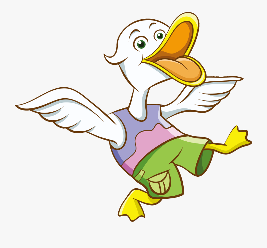 Transparent Dead Duck Clipart - Duck Cartoon Png, Transparent Clipart