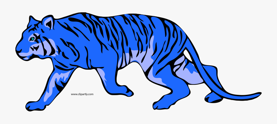 Blue Tiger Clipart - Imagen Tigre Pdf, Transparent Clipart