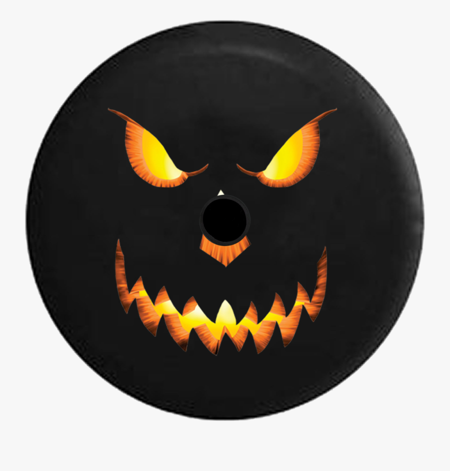 Jeep Wrangler Jl Backup Camera Jack O Lantern - Jack O Lantern Tire Cover, Transparent Clipart