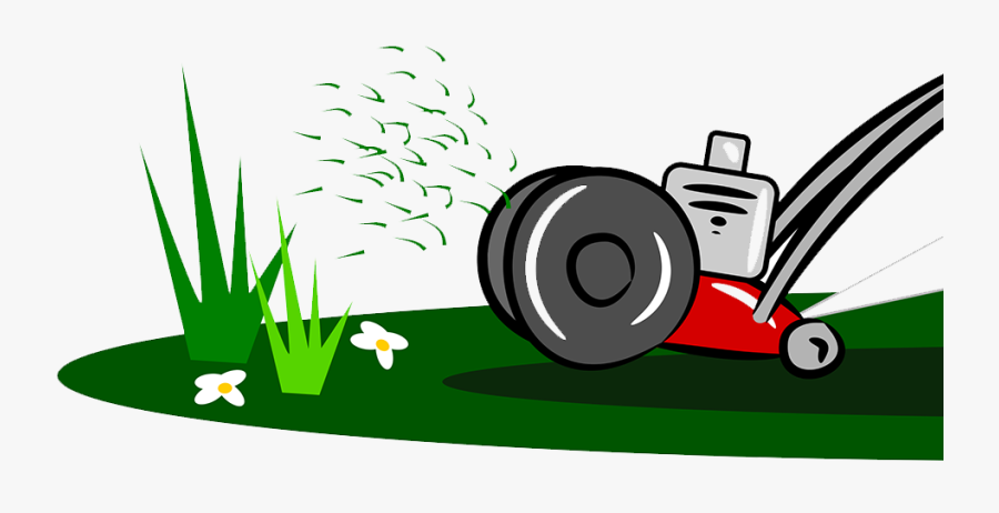 Grass Lawn Mower Cartoon Clipart , Png Download - Lawn Mowing Cartoon, Transparent Clipart