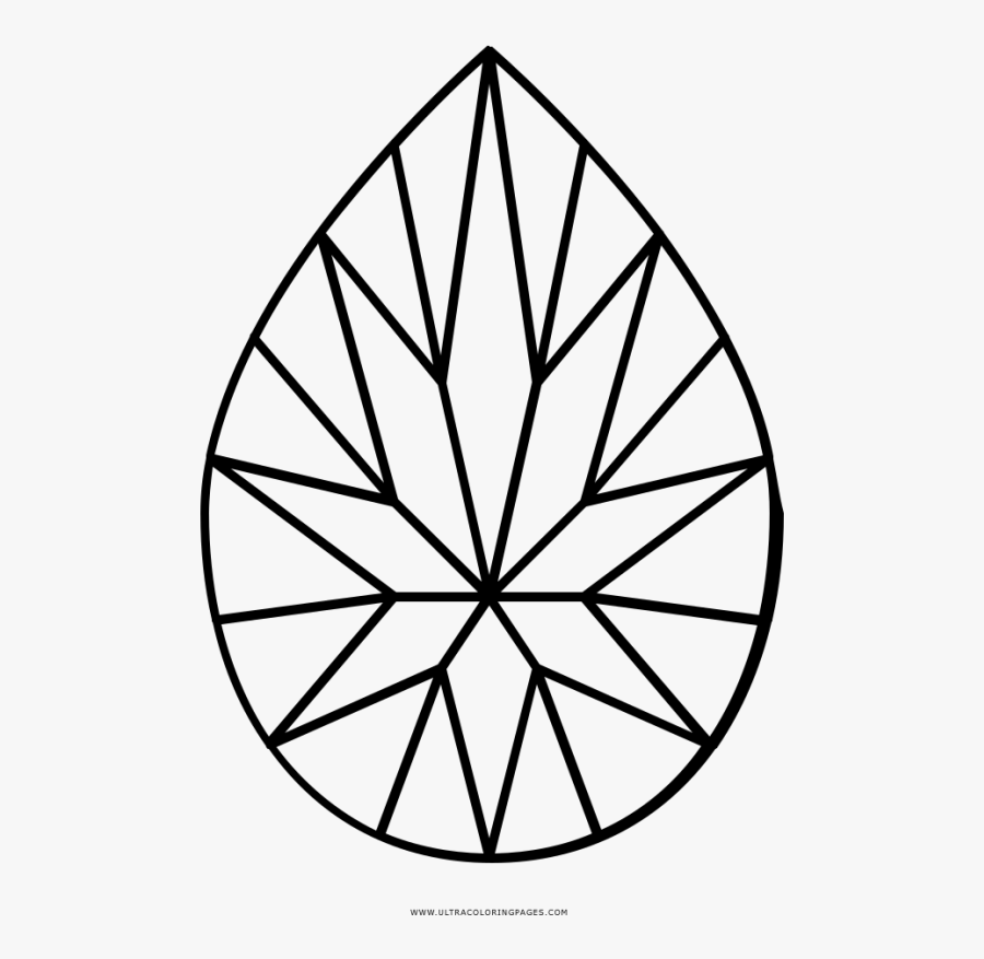 Clip Art Diamonds Clipart Colouring Page - Vitrales Con Figuras Geometricas, Transparent Clipart