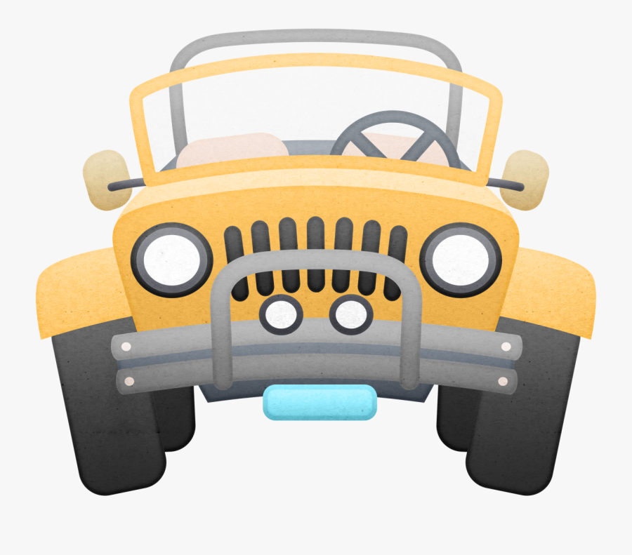 Pixelily - Cartoon Safari Car Png, Transparent Clipart