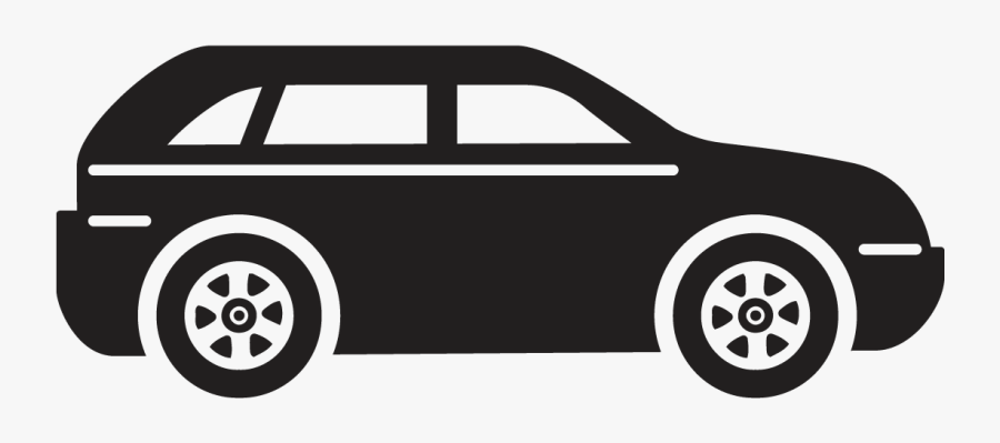 Transparent Jeep Clipart - Minivan Clip Art Black And White, Transparent Clipart