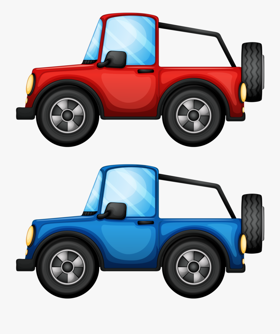Four Cars, Transparent Clipart