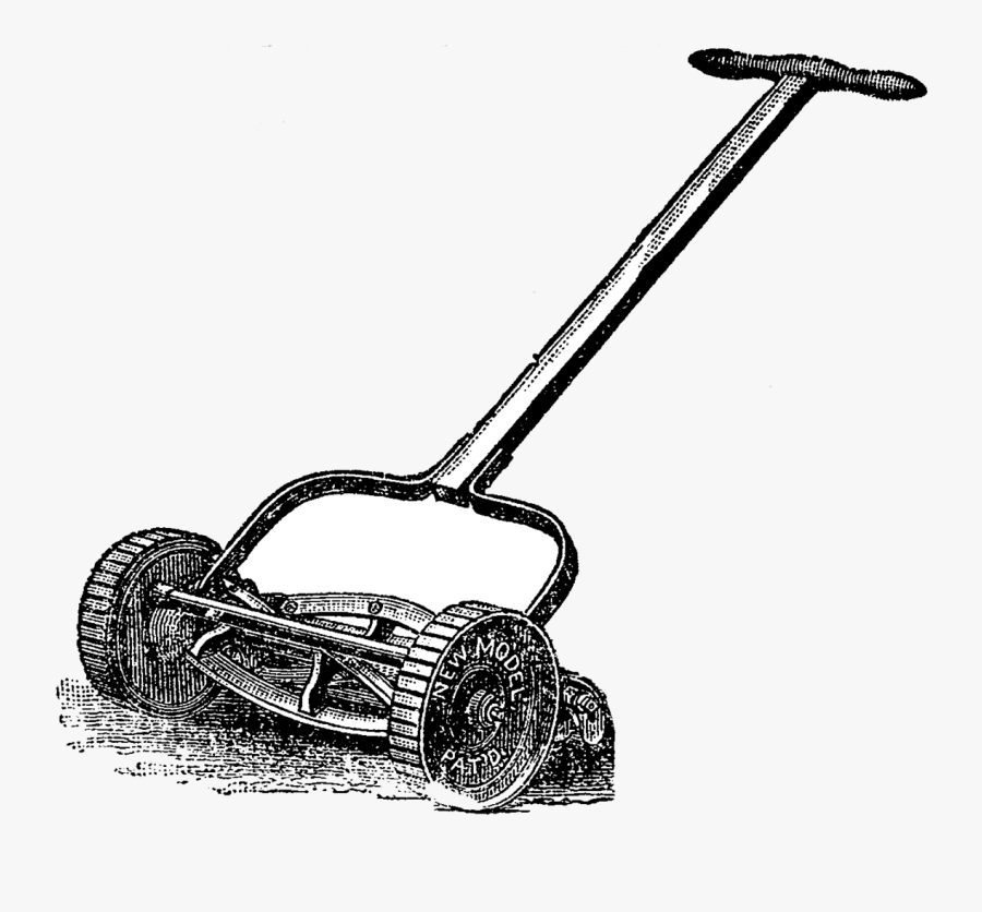 Transparent Lawn Mower Clip Art - First Lawn Mower, Transparent Clipart