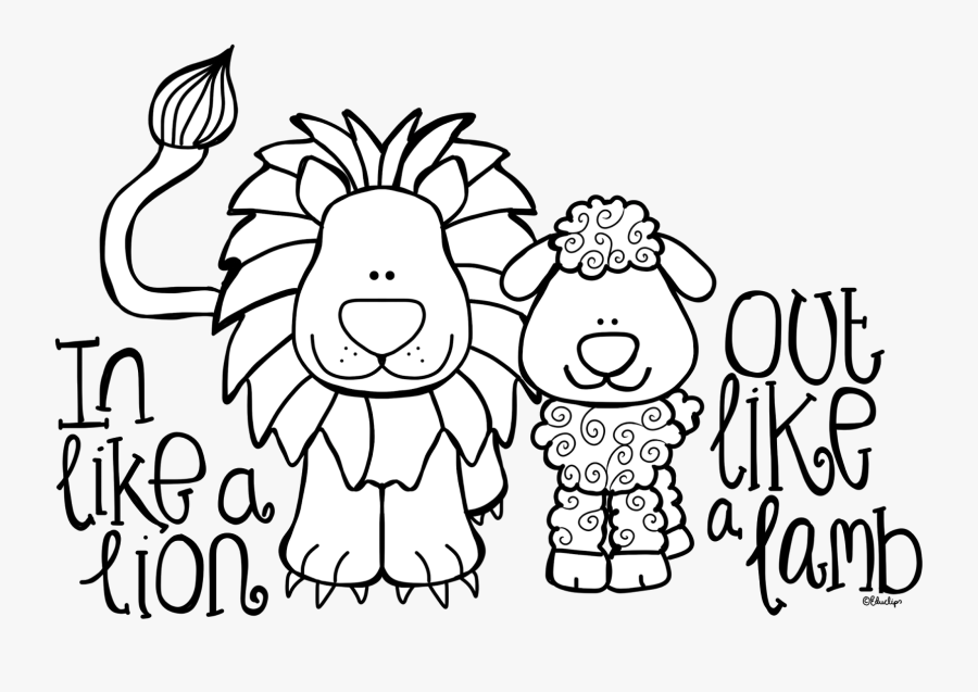 Like A Lion Out Like A Lamb Coloring Page, Transparent Clipart