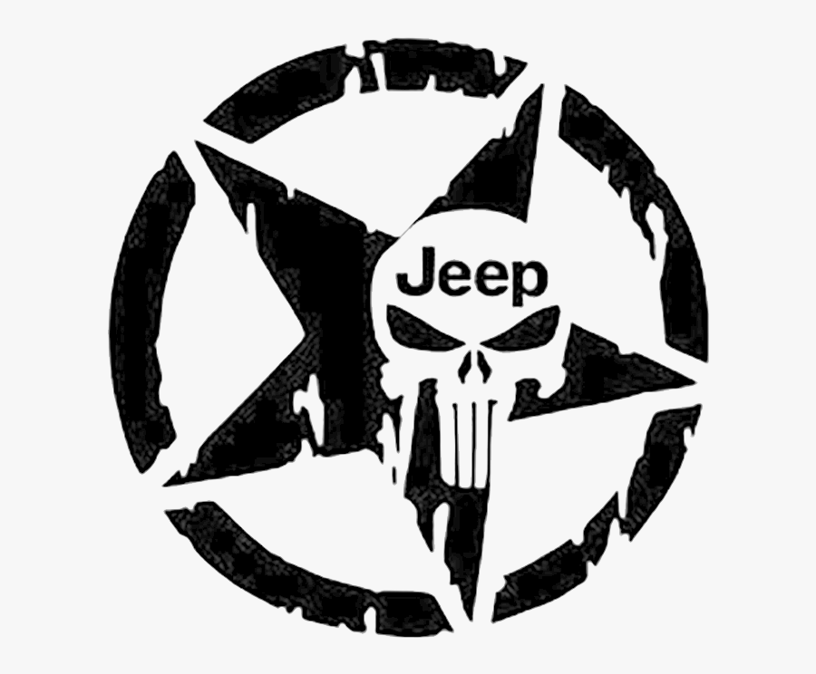 Army Star Clipart - Punisher Skull, Transparent Clipart