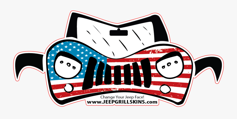 Transparent Jeep Clipart - Jeep Grill Skins, Transparent Clipart