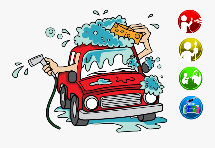 Car Wash Cartoon Clip Art - Car Wash Cartoon Png, Transparent Clipart